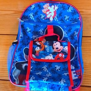 Mickey Mouse Backpack and Lunchbox Set